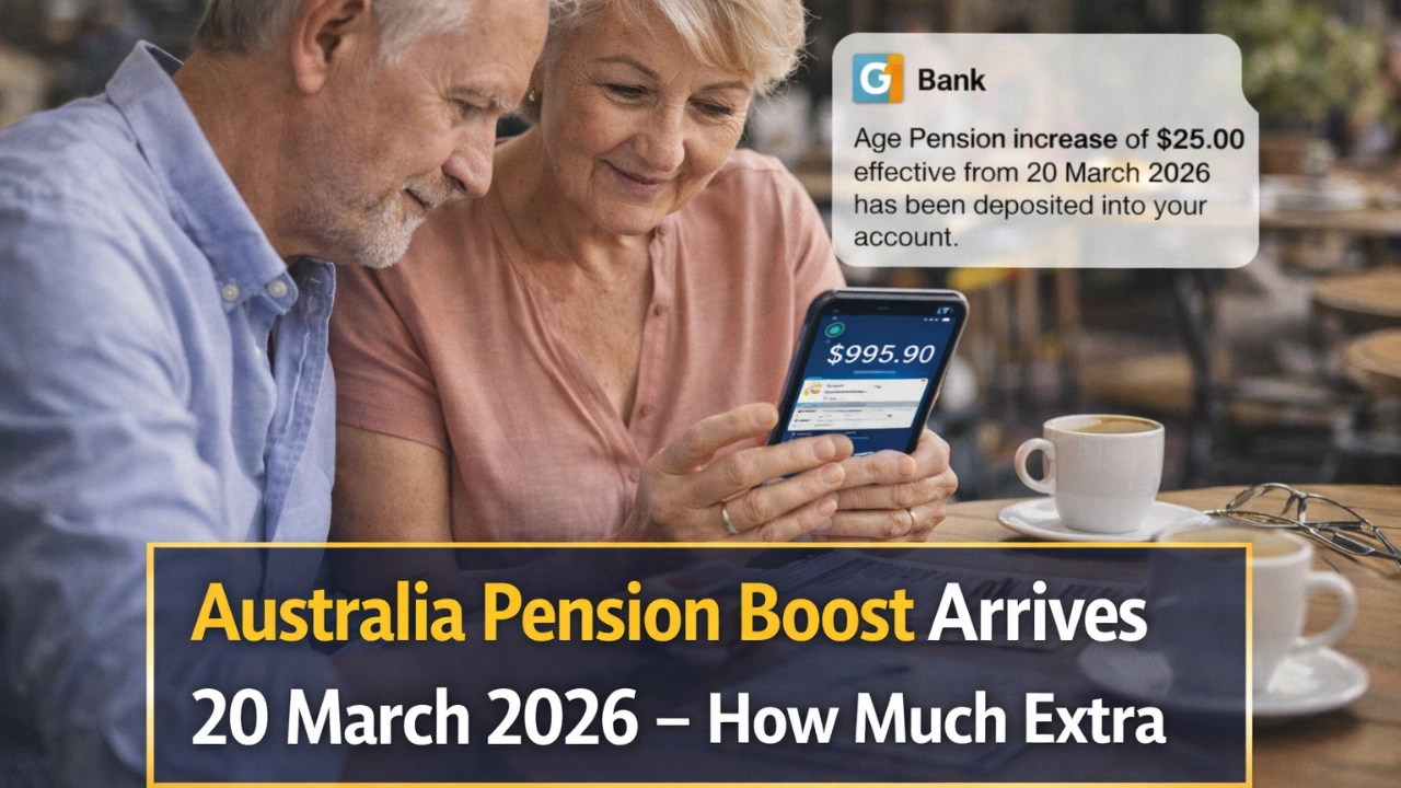 Australia Pension Boost Arrives 20 March 2026 — How Much Extra Cash Seniors Will See
