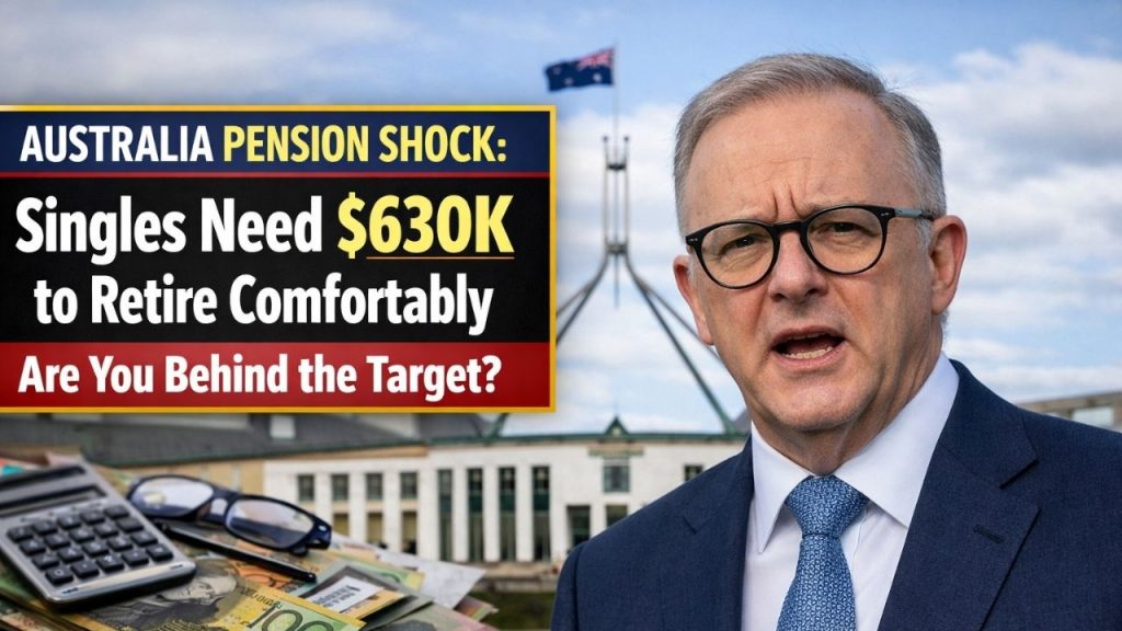 Australia Pension Shock: Singles Need $630K to Retire Comfortably — Are You Behind the Target?