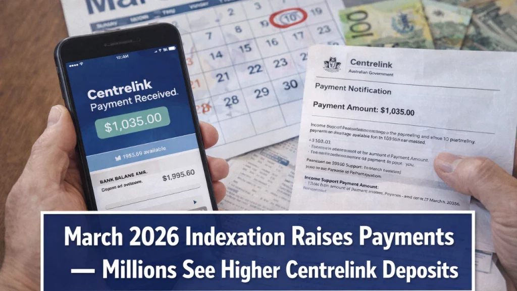 March 2026 Indexation Raises Payments — Millions See Higher Centrelink Deposits