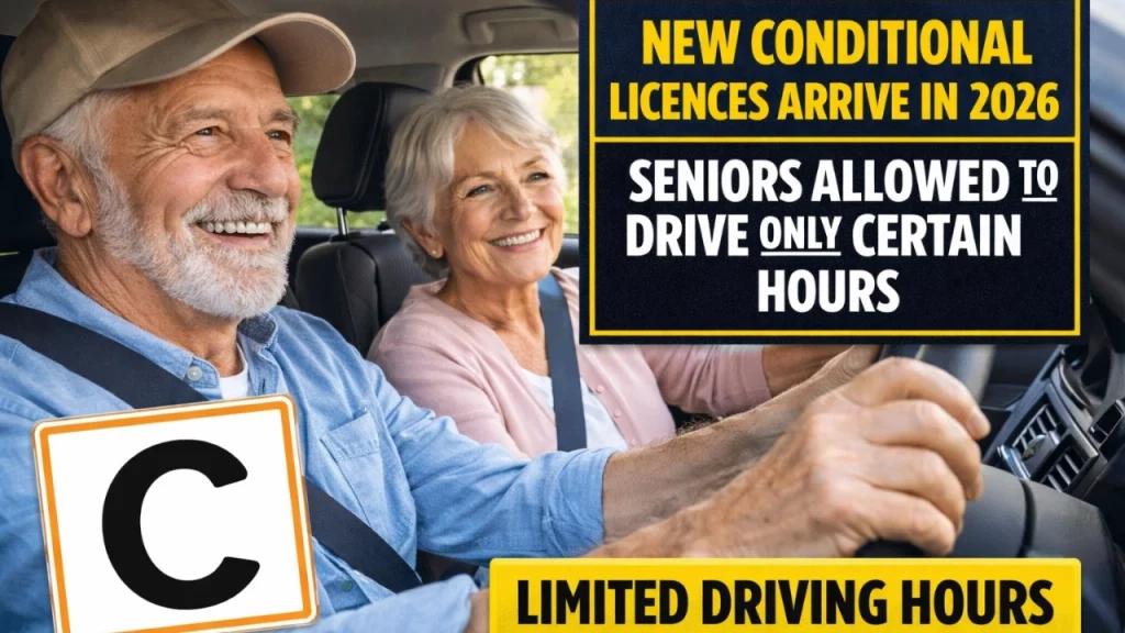 New Conditional Licences Arrive in 2026 — Seniors Allowed to Drive Only Certain Hours