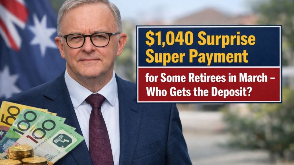 $1,040 Surprise Super Payment for Some Retirees in March – Who Gets the Deposit?