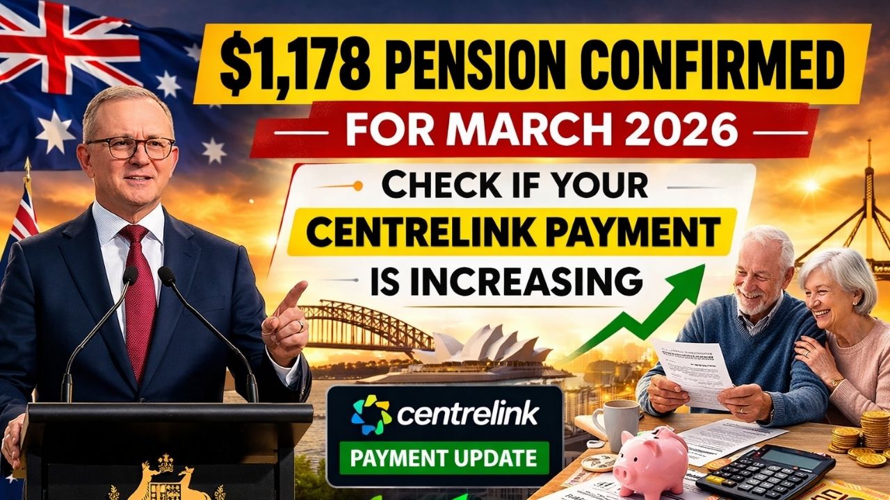$1,178 Pension Confirmed for March 2026 — Check If Your Centrelink Payment Is Increasing