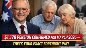 $1,178 Pension Confirmed for March 2026 — Check Your Exact Fortnight Pay
