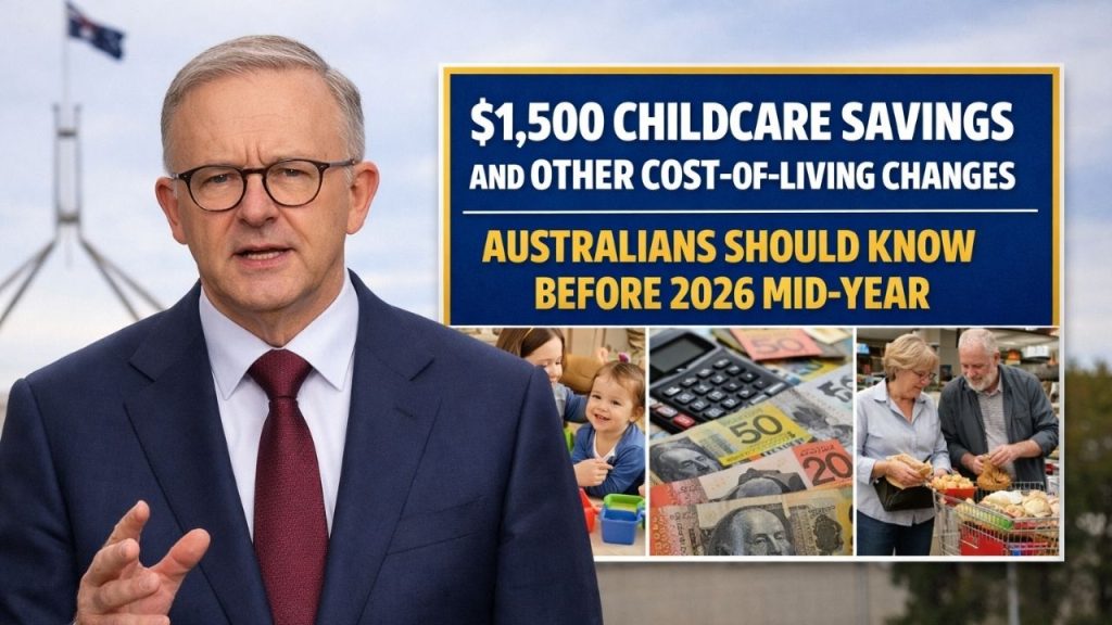 $1,500 Childcare Savings and Other Cost-of-Living Changes Australians Should Know Before 2026 Mid-Year