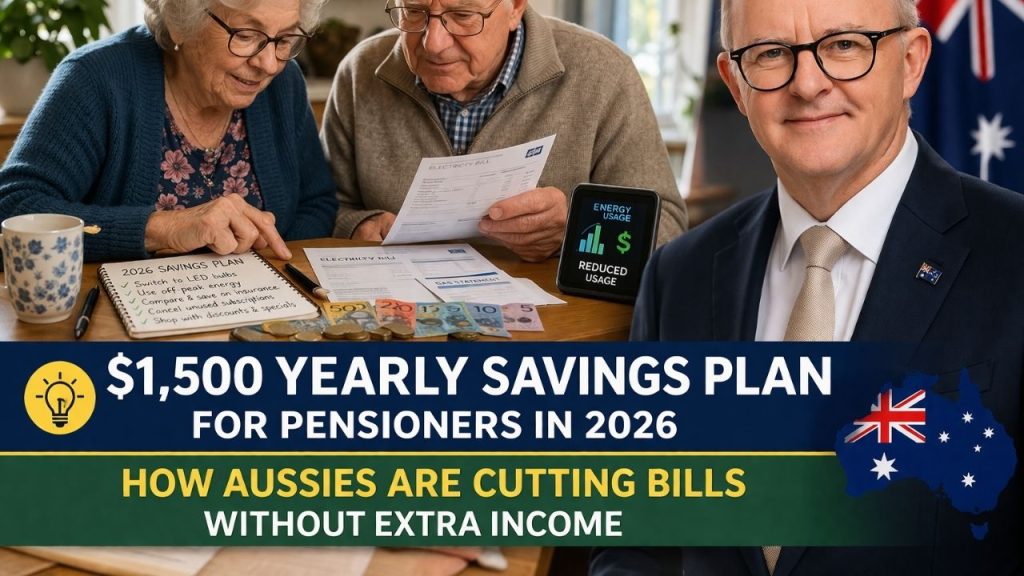 $1,500 Yearly Savings Plan for Pensioners in 2026 — How Aussies Are Cutting Bills Without Extra Income