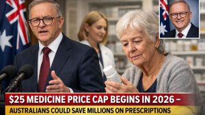 $25 Medicine Price Cap Begins in 2026 — Australians Could Save Millions on Prescriptions