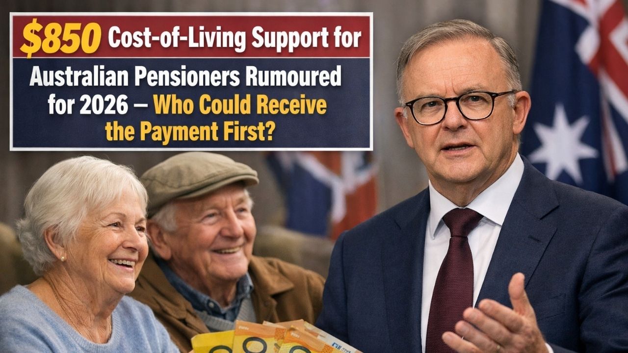 $850 Cost-of-Living Support for Australian Pensioners Rumoured for 2026 — Who Could Receive the Payment First