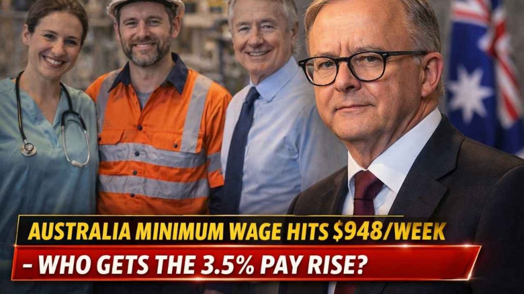Australia Minimum Wage Hits $948/Week – Who Gets the 3.5% Pay Rise?