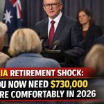 Australia Retirement Shock: Why You Now Need $730,000 to Retire Comfortably in 2026