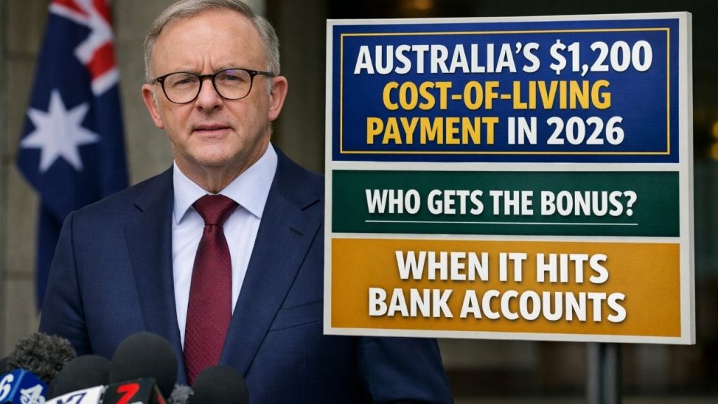 Australia’s $1,200 Cost-of-Living Payment in 2026 – Who Gets the Bonus and When It Hits Bank Accounts