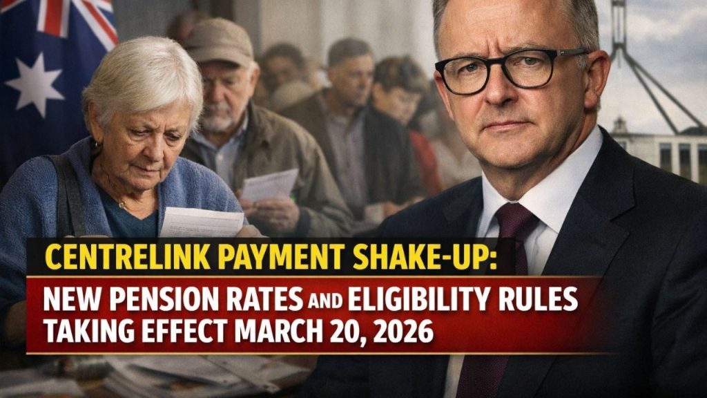 Centrelink Payment Shake-Up: New Pension Rates and Eligibility Rules Taking Effect March 20, 2026