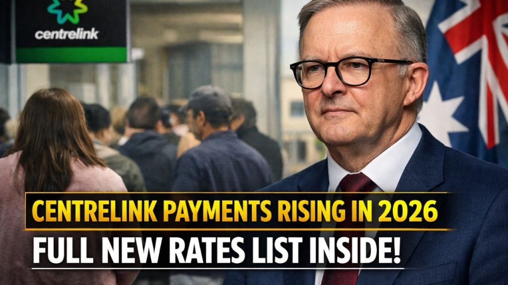 Centrelink Payments Rising in 2026 – Full New Rates List Inside