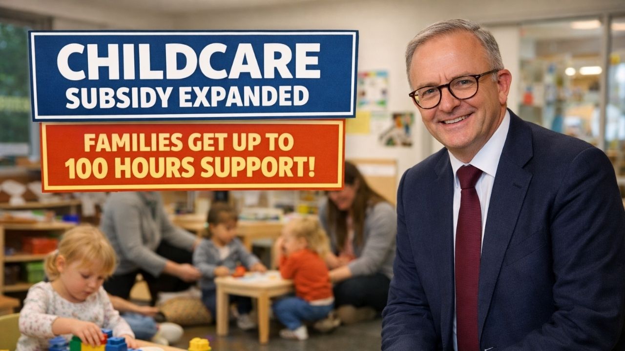 Childcare Subsidy Expanded – Families Get Up To 100 Hours Support