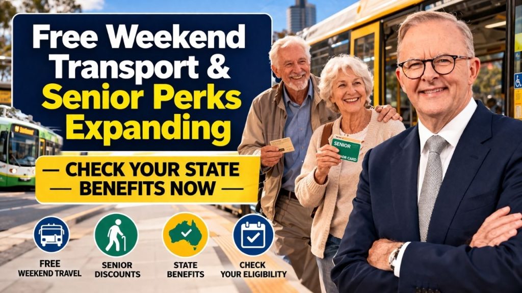 Free Weekend Transport & Senior Perks Expanding — Check Your State Benefits Now