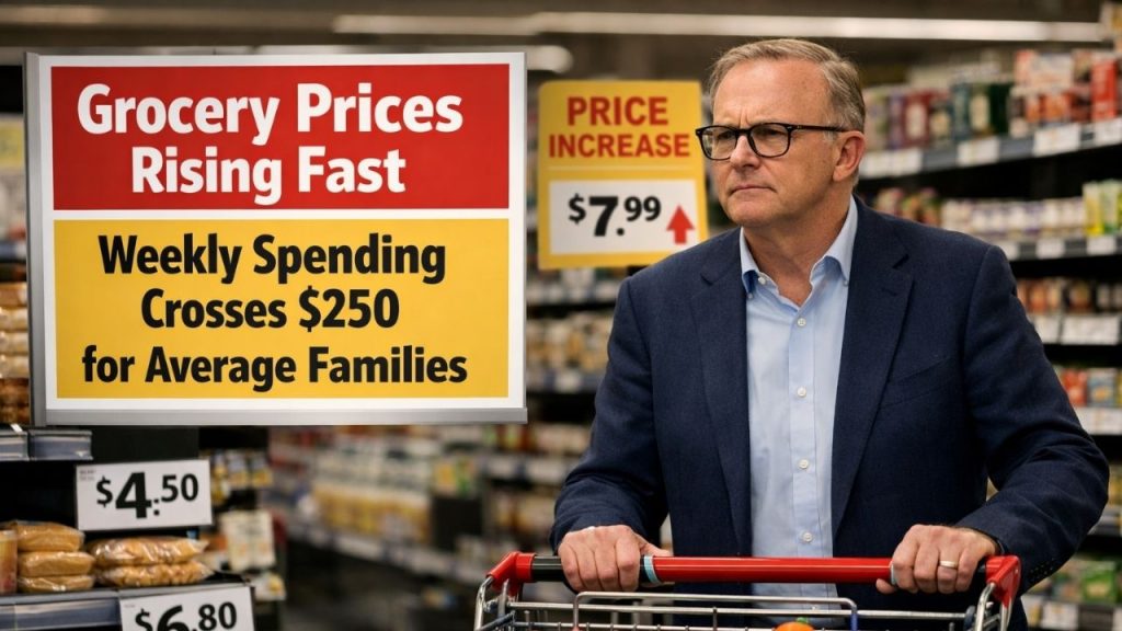 Grocery Prices Rising Fast – Weekly Spending Crosses $250 for Average Families