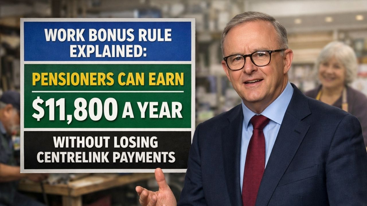 Work Bonus Rule Explained: Pensioners Can Earn $11,800 a Year Without Losing Centrelink Payments